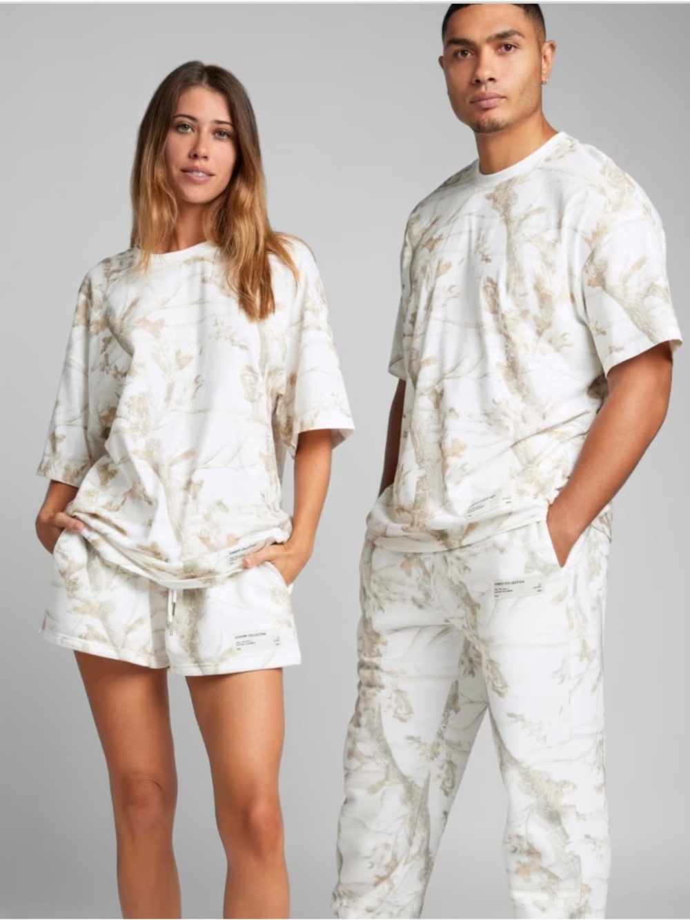 COMFRT Woodland Camo White Oak Oversized tee shirt